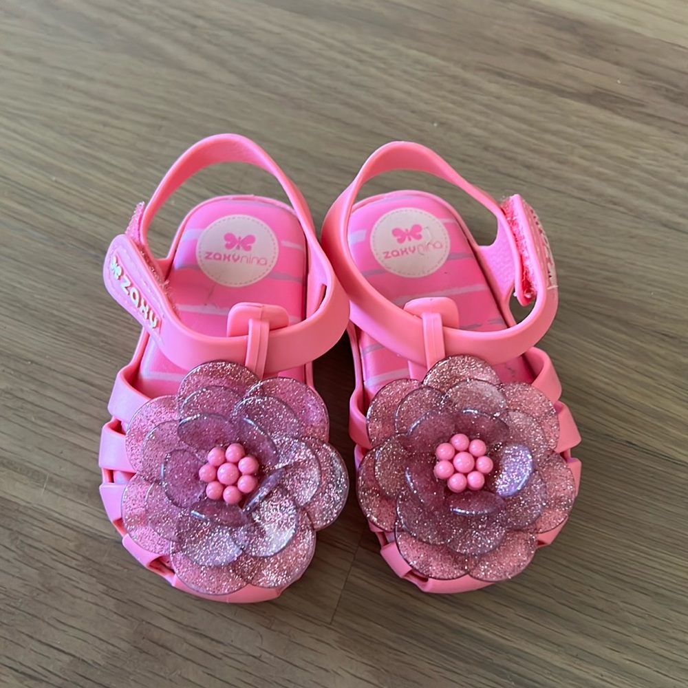 Zaxy Jelly Sandals - Pink - Size 5 toddler